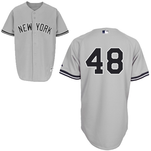 Matt Thornton #48 MLB Jersey-New York Yankees Men's Authentic Road Gray Baseball Jersey